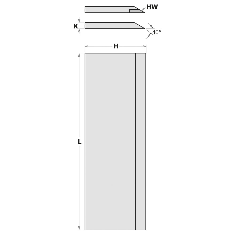 Couteaux de rabotage pour porte-outils