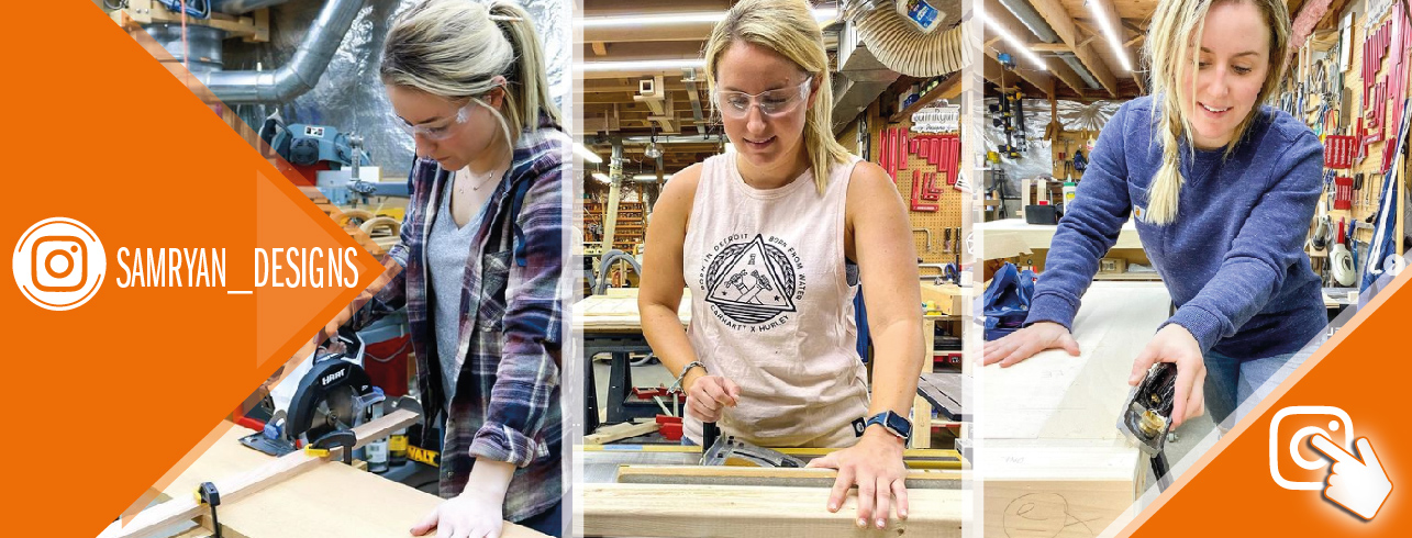 Women and Woodworking? It&#39;s a winning combination! Don&#39;t miss out Samryan_design interview