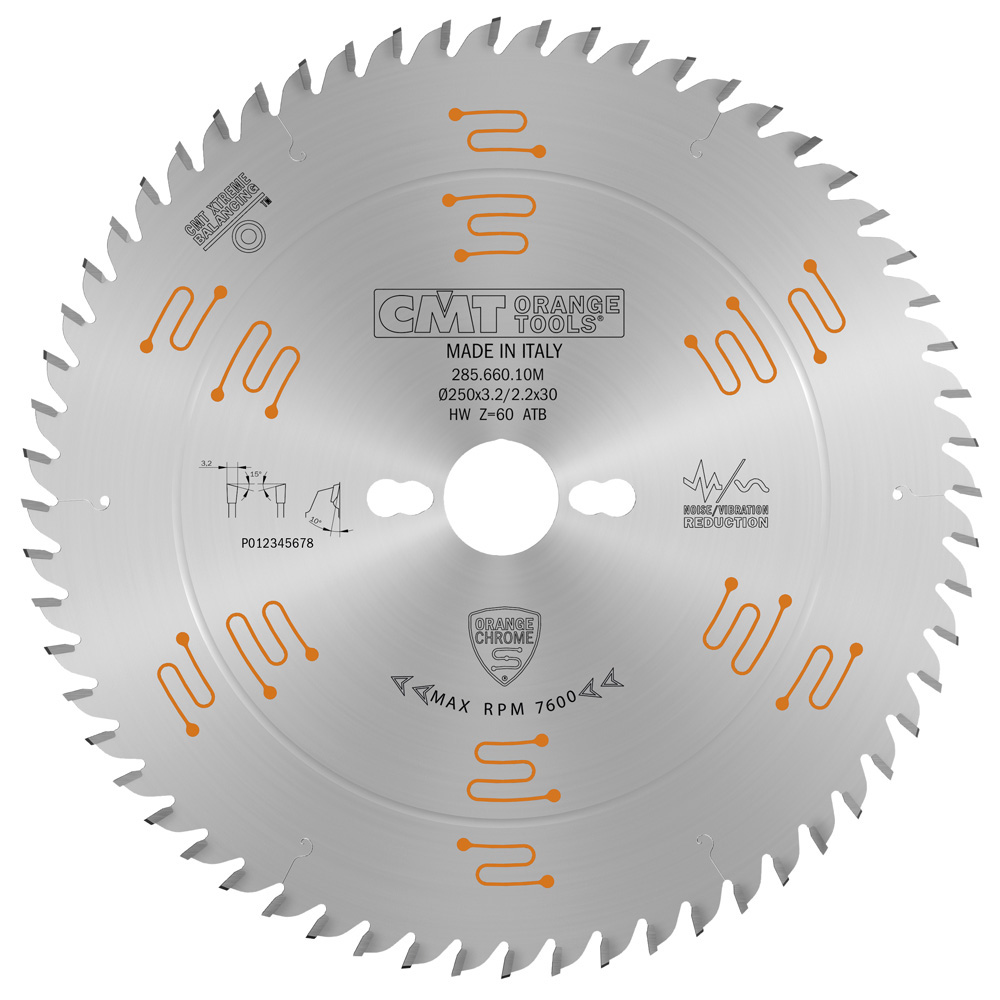 Industrial chrome coated circular saw blades