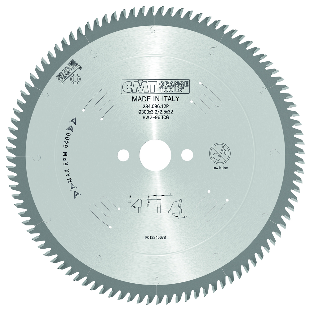 Industrial non-ferrous metal and plastic circular saw blades