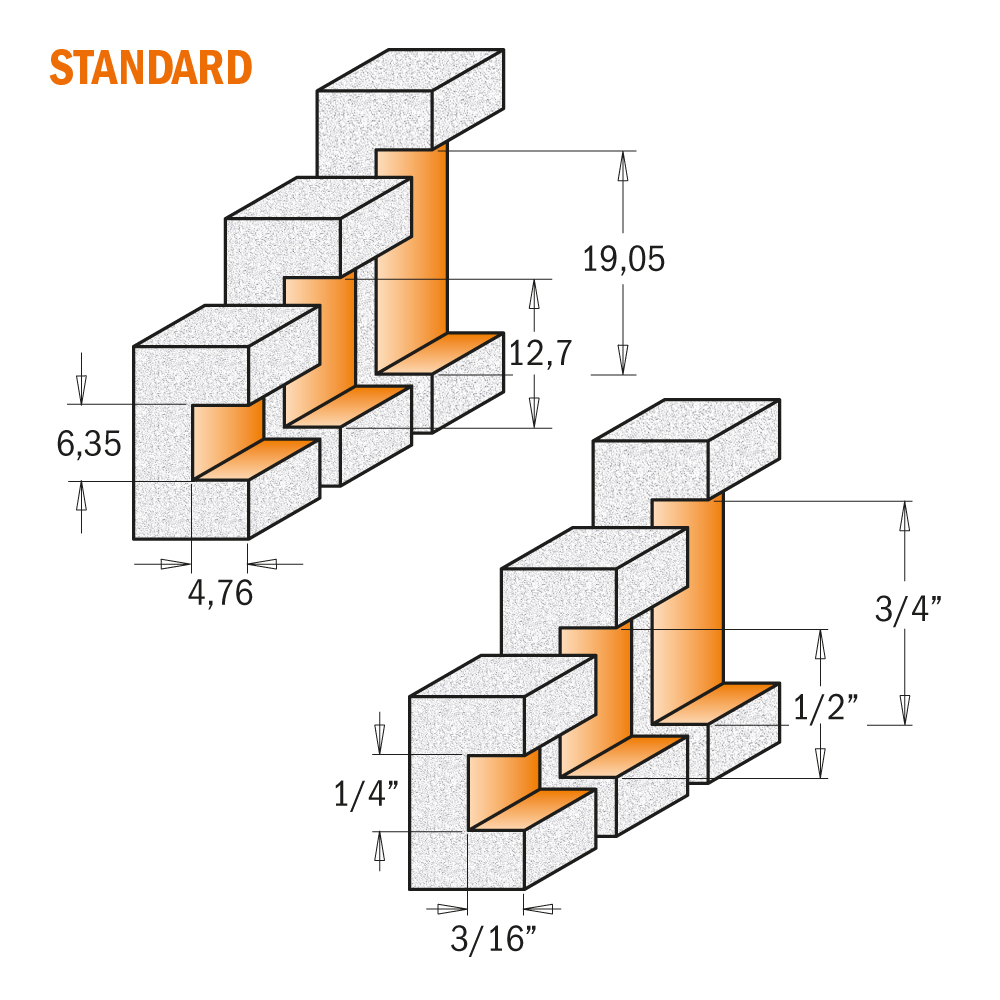 Solid surface inlay router bits