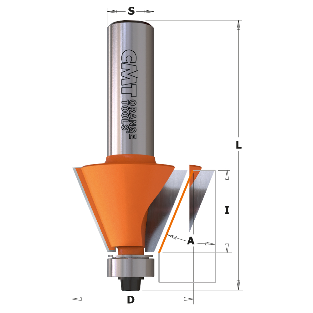 CMT650 Router Bit 12mm dia 50mm Cut