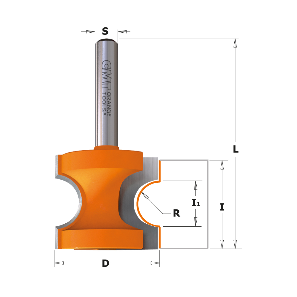 Bead &amp; bull nose router bits