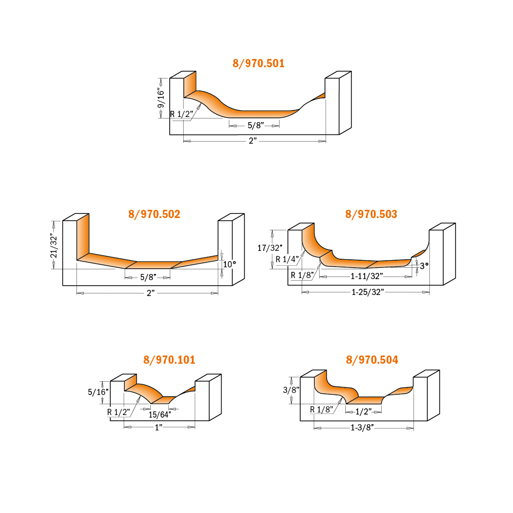 Stile &amp; Panel Router Bits for MDF