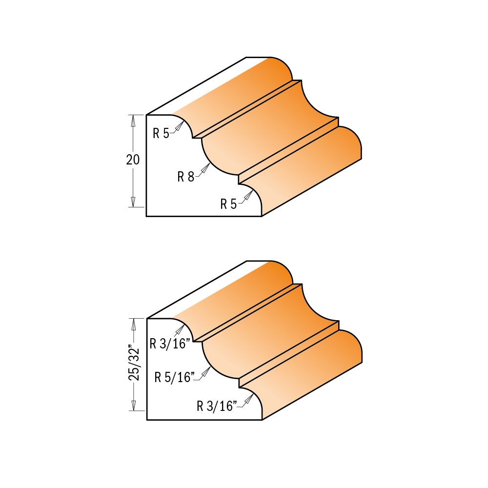 Molding router bits