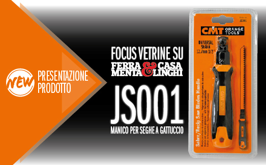 Ferramenta&amp;Casalinghi dedica il Focus Vetrine del numero di febbraio al manico JS001