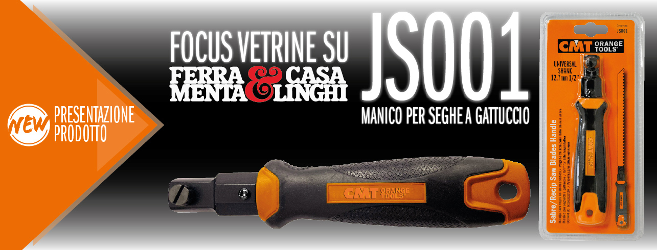 Ferramenta&amp;Casalinghi dedica il Focus Vetrine del numero di febbraio al manico JS001