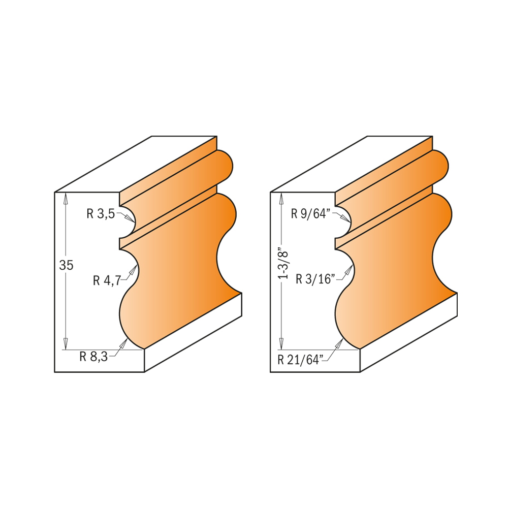 Moulding Bits with bearing