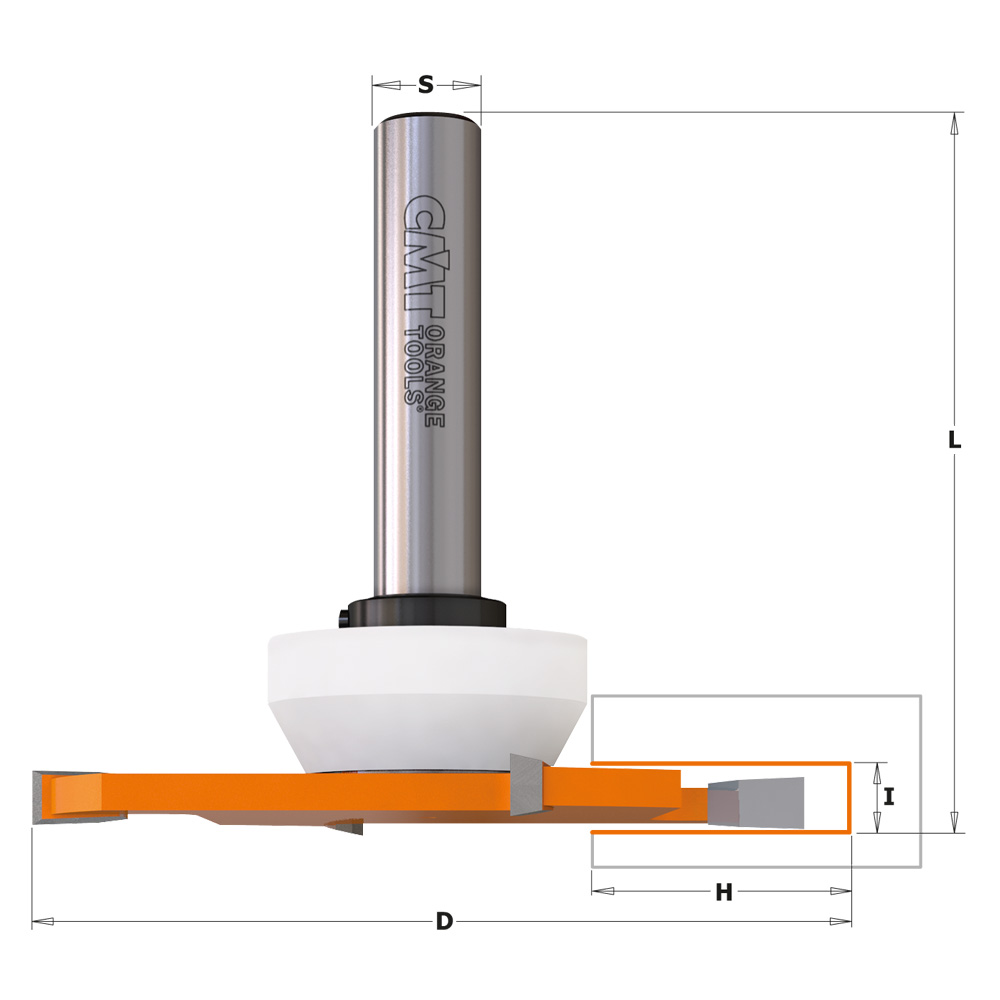 4-Wing Cut Out Slot Cutters for Solid Surfaces