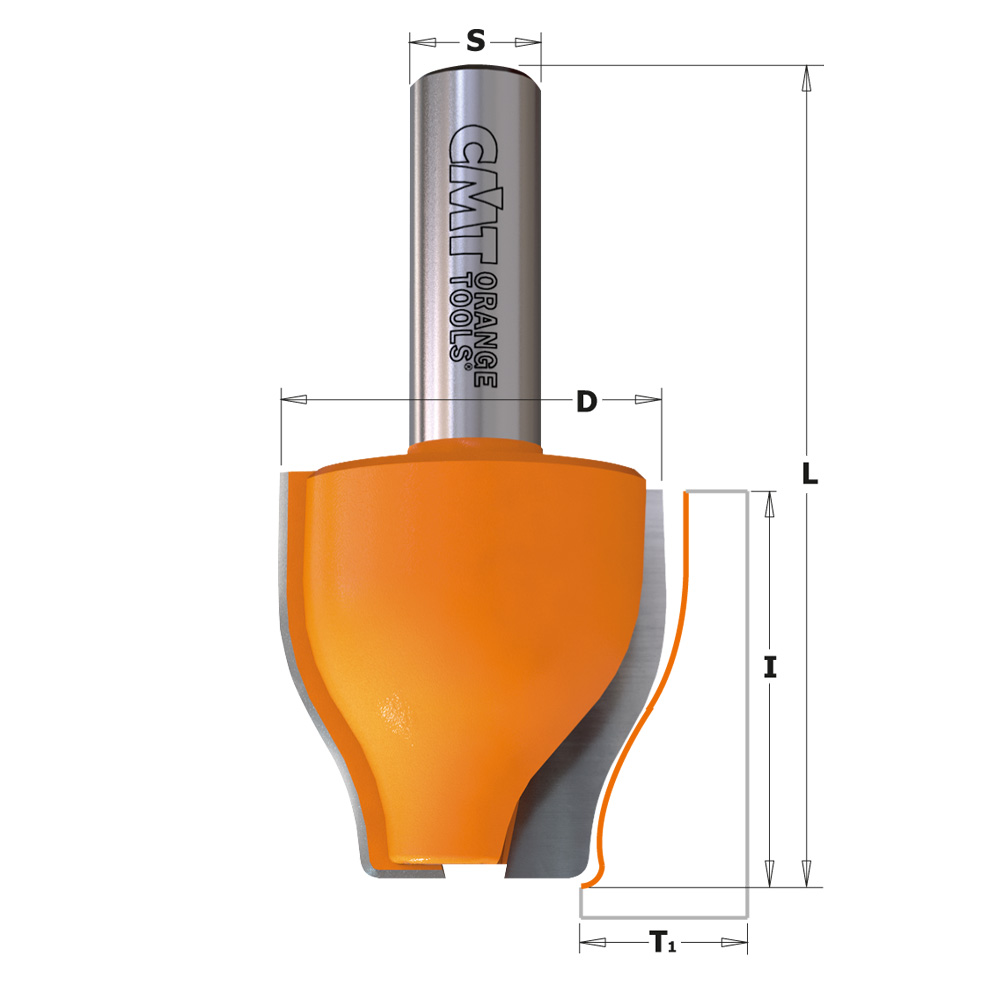 Frese con profilo verticale per antine