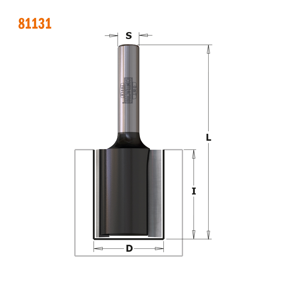 Straight router bits