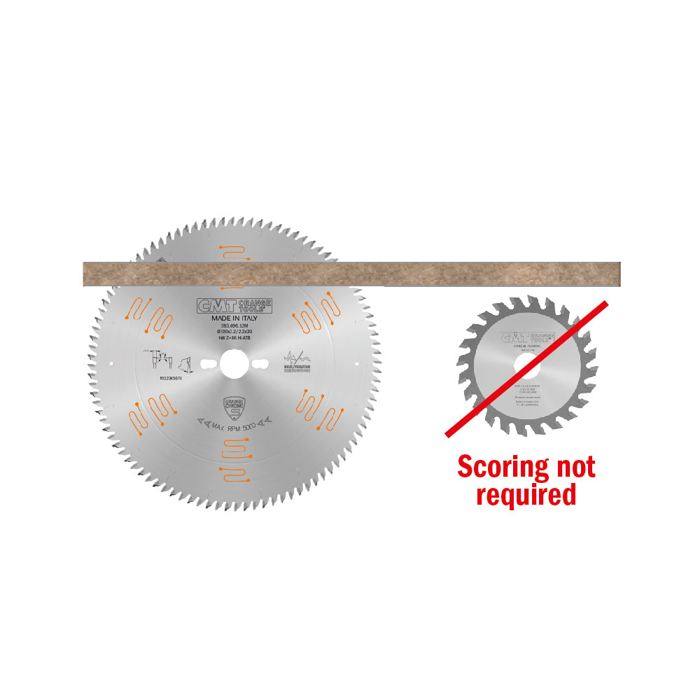 Sierra circular para melamina, corte de precisión, linea industrial