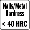 Nails/Metal Hardness HRC