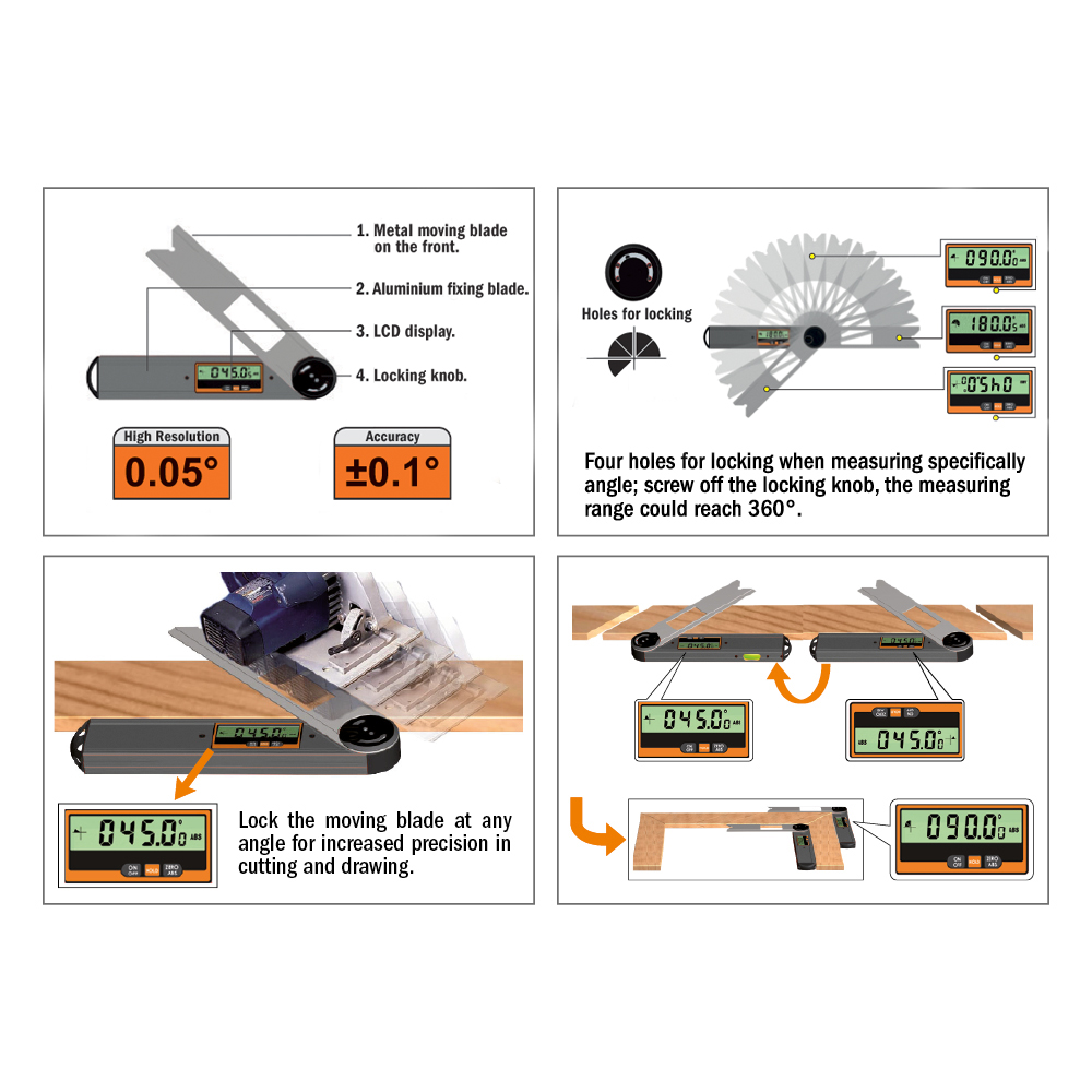Digital angle finder