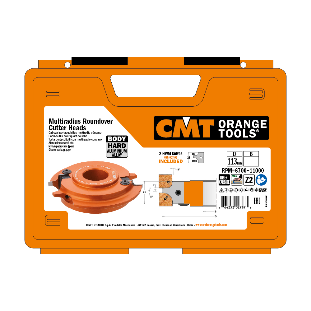 Porte-outils pour quart de rond