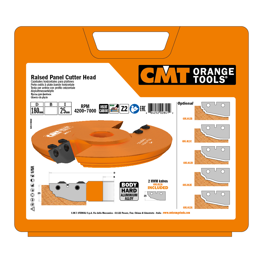 Raised panel cutter heads