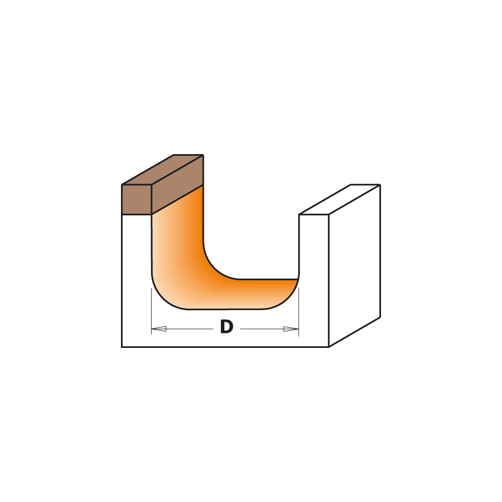 Bowl and tray router bits