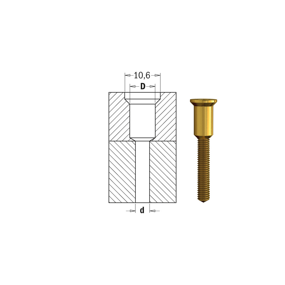 Drill Bit with Countersink for Screw Joints