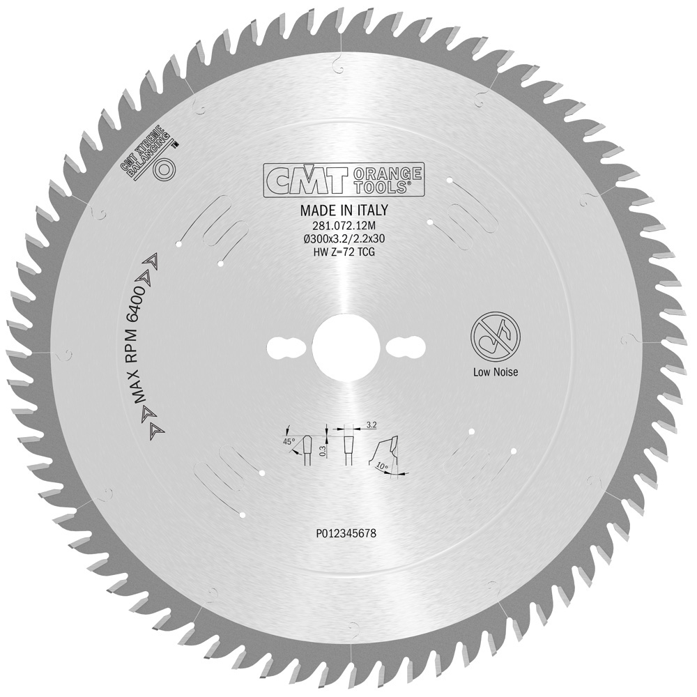 Industrial laminated and chipboard circular saw blades - POSITIVE