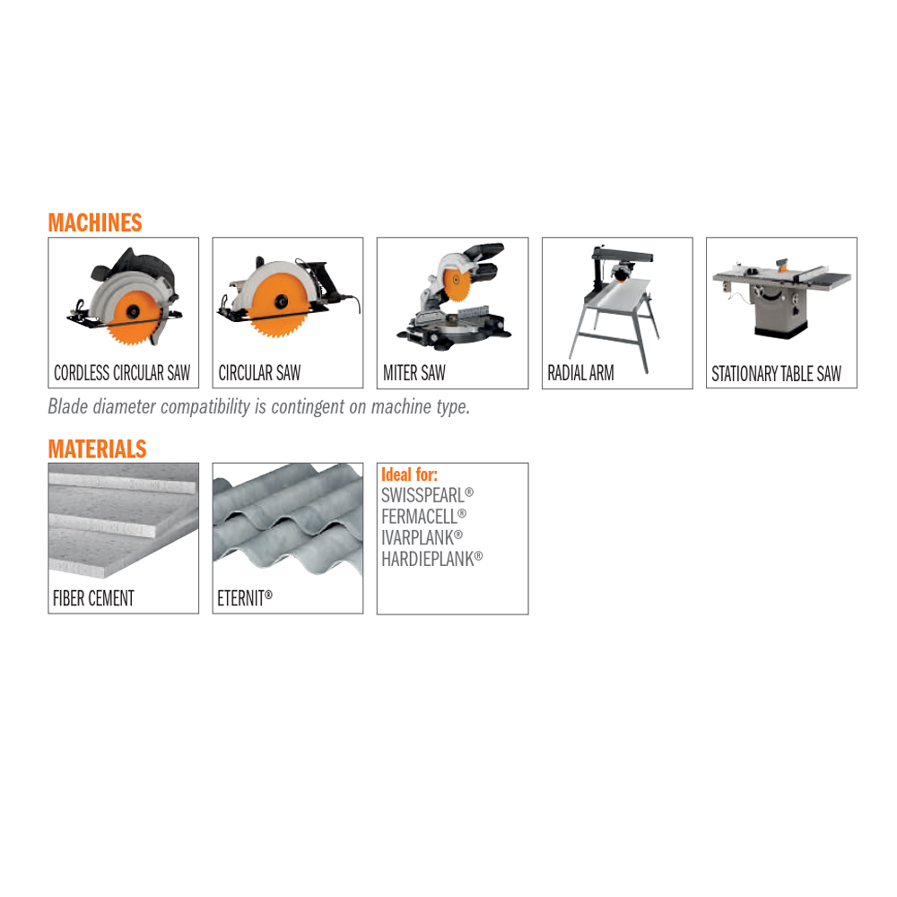 Sierras circulares ITK PLUS de diente en diamante (PCD) para materiales duros y abrasivos