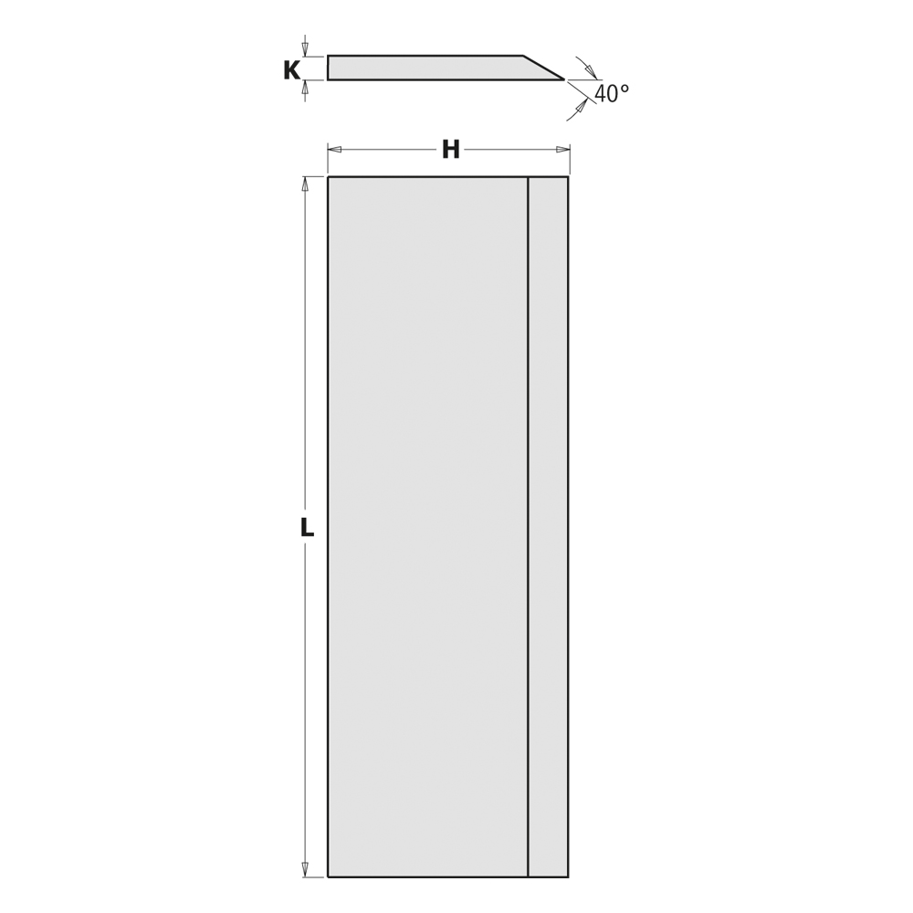 Couteaux de rabotage pour porte-outils