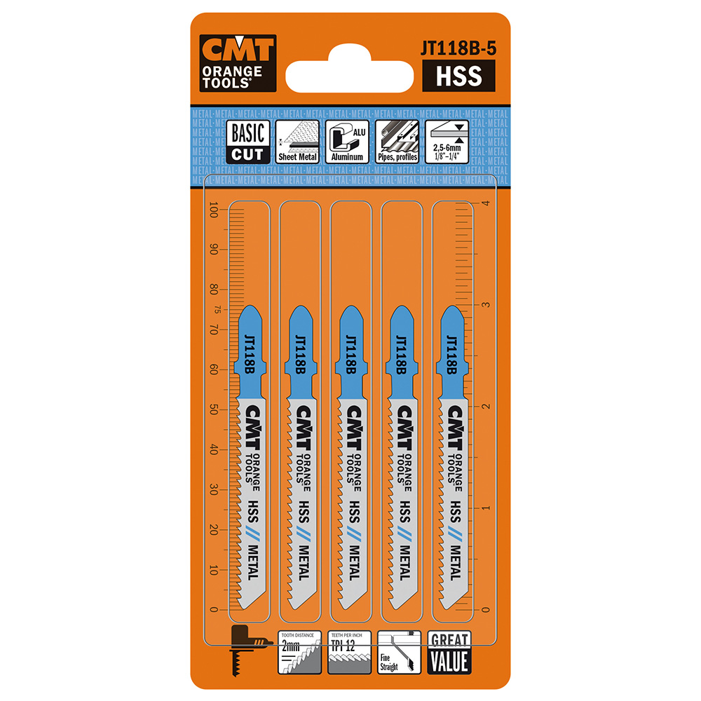 Straight cuts on medium-thick metals, ferrous and non-ferrous