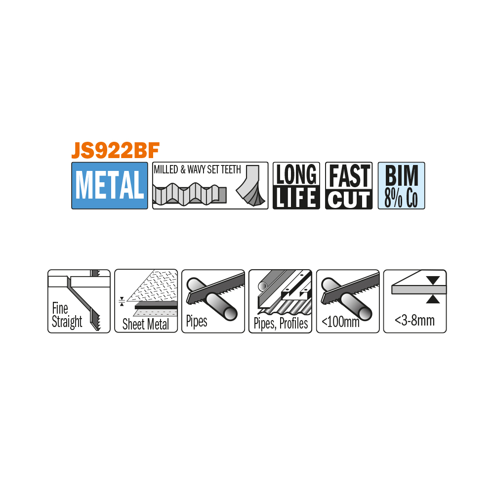 For Cutting Thick Sheet Metal, Solid Pipe and Profiles