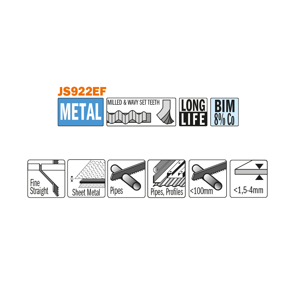 For cutting sheet metal, pipe and profiles