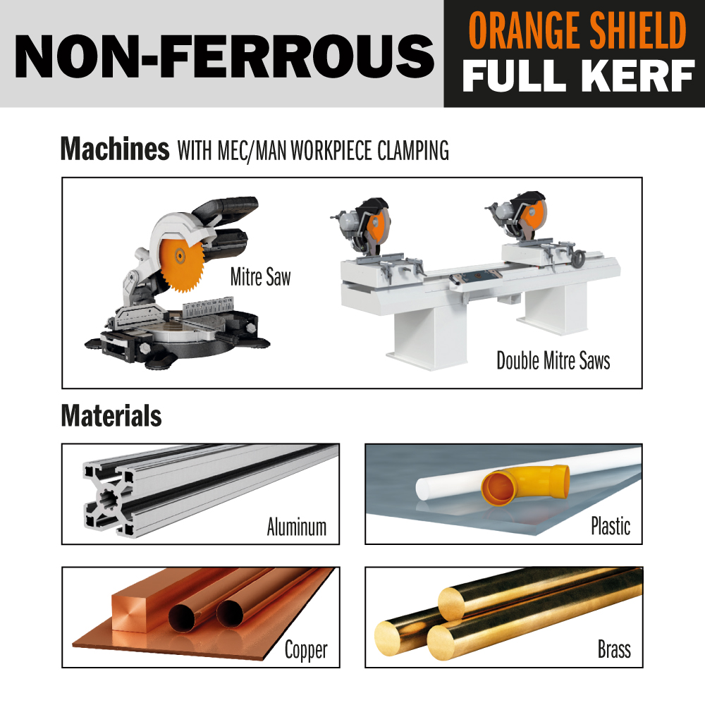 Sierra para materiales no ferrosos finos y PVC