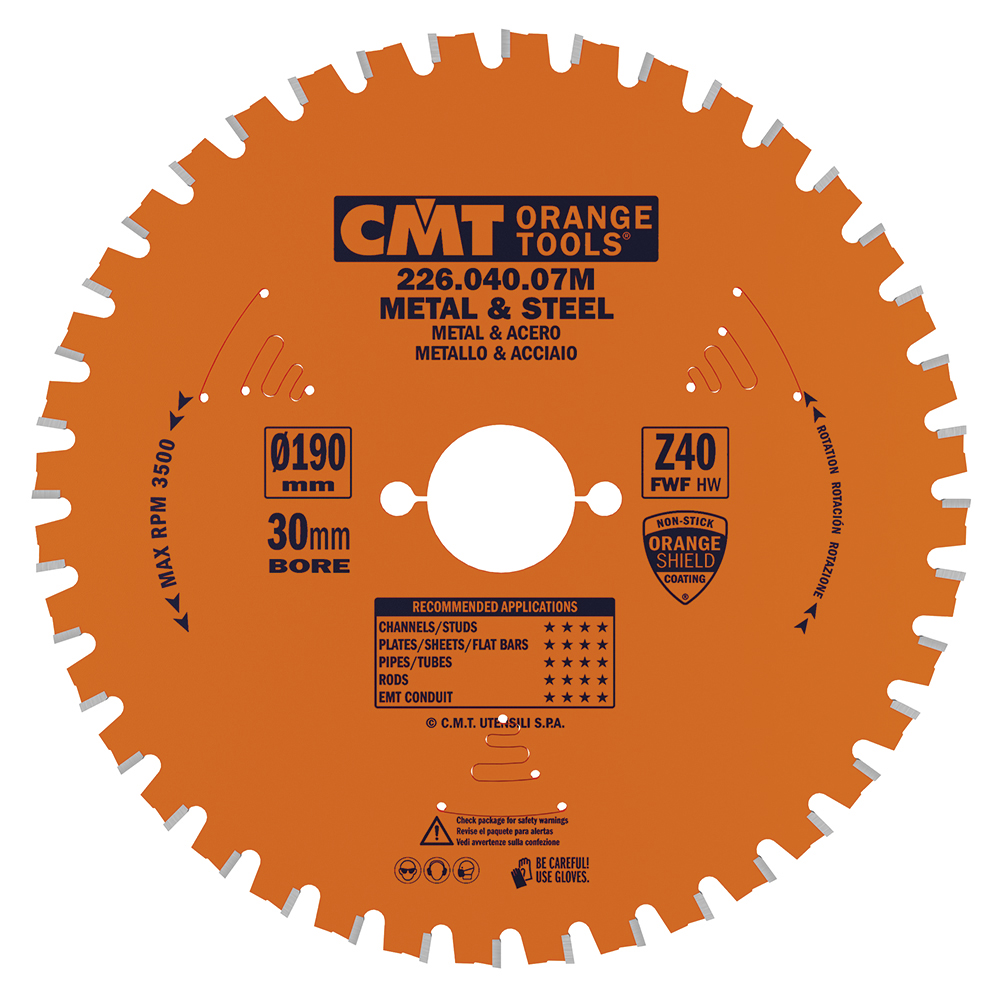 Industrial dry cutter circular saw blades