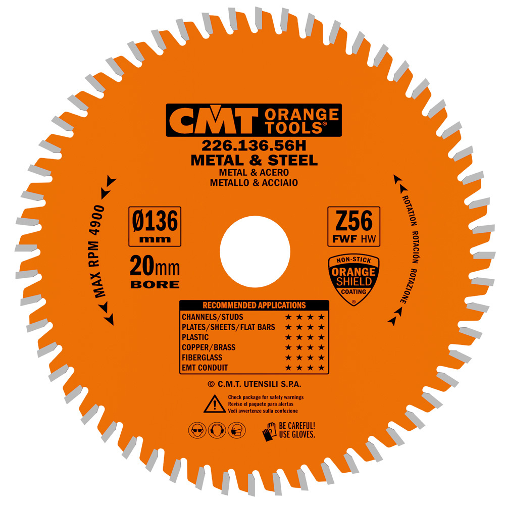 Lames circulaires industrielles pour matériaux ferreux et PVC