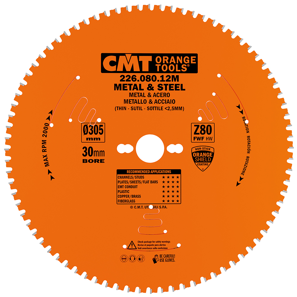 Lames circulaires industrielles pour matériaux ferreux et PVC