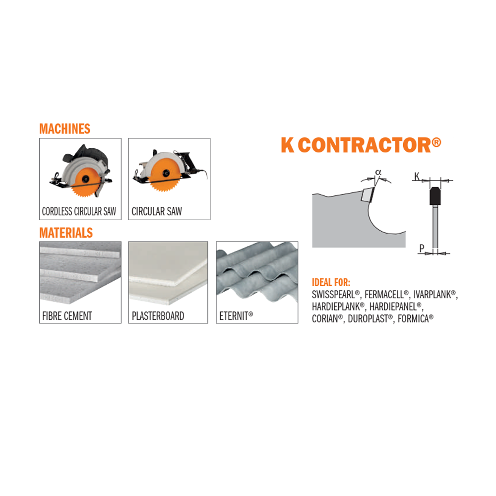 DP- materiales ultra duros - LONG LIFE- K CONTRACTOR®