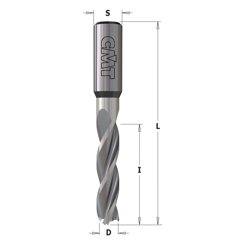 Solid Carbide Dowel Drills - LONG LIFE SHARPENING, S=10mm - L=70mm