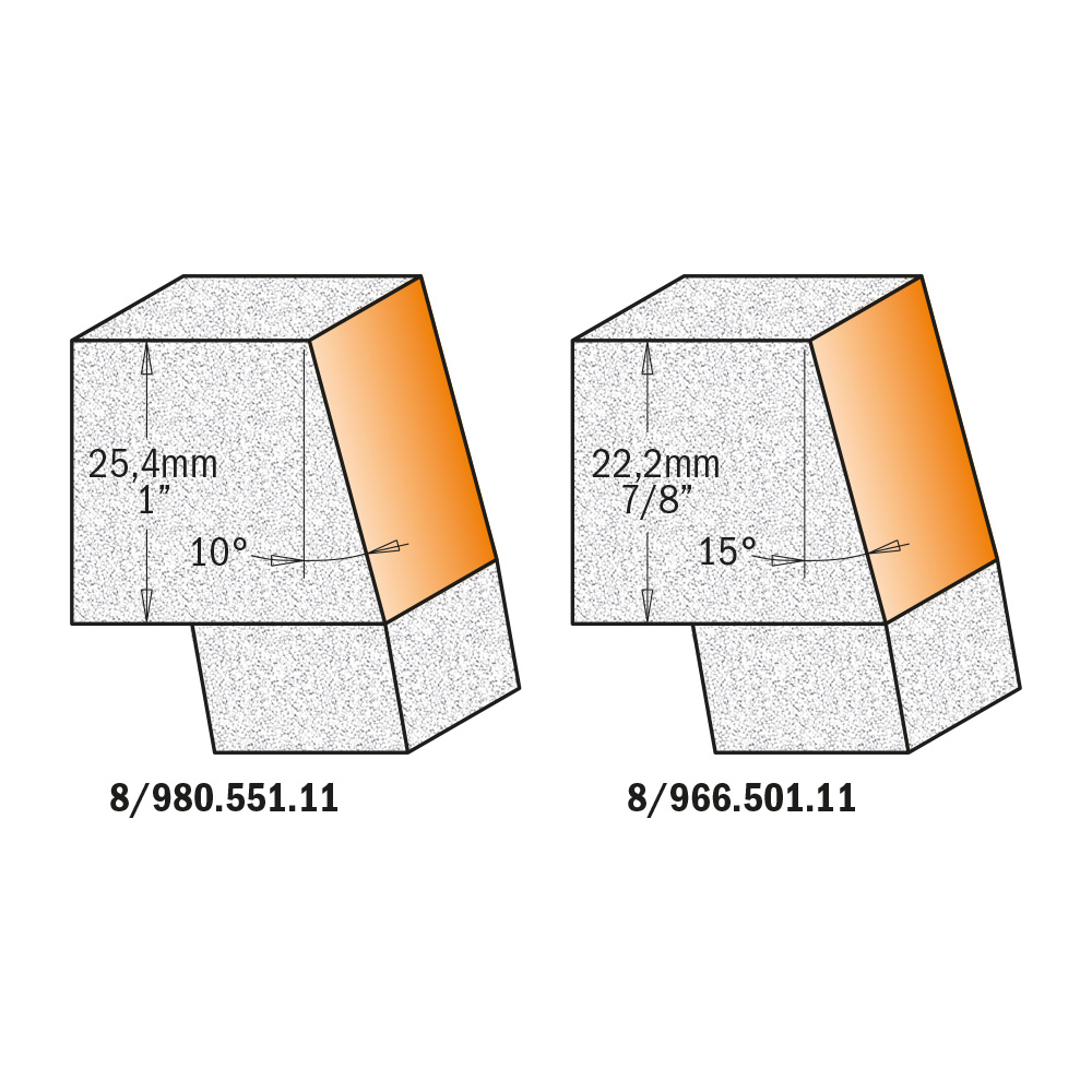 Fasenfräser für Mineralwerkstoffe