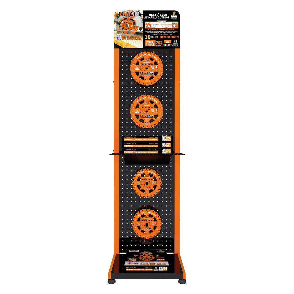 ENDCAP DISPLAY FOR 7-1/4” SAW BLADES