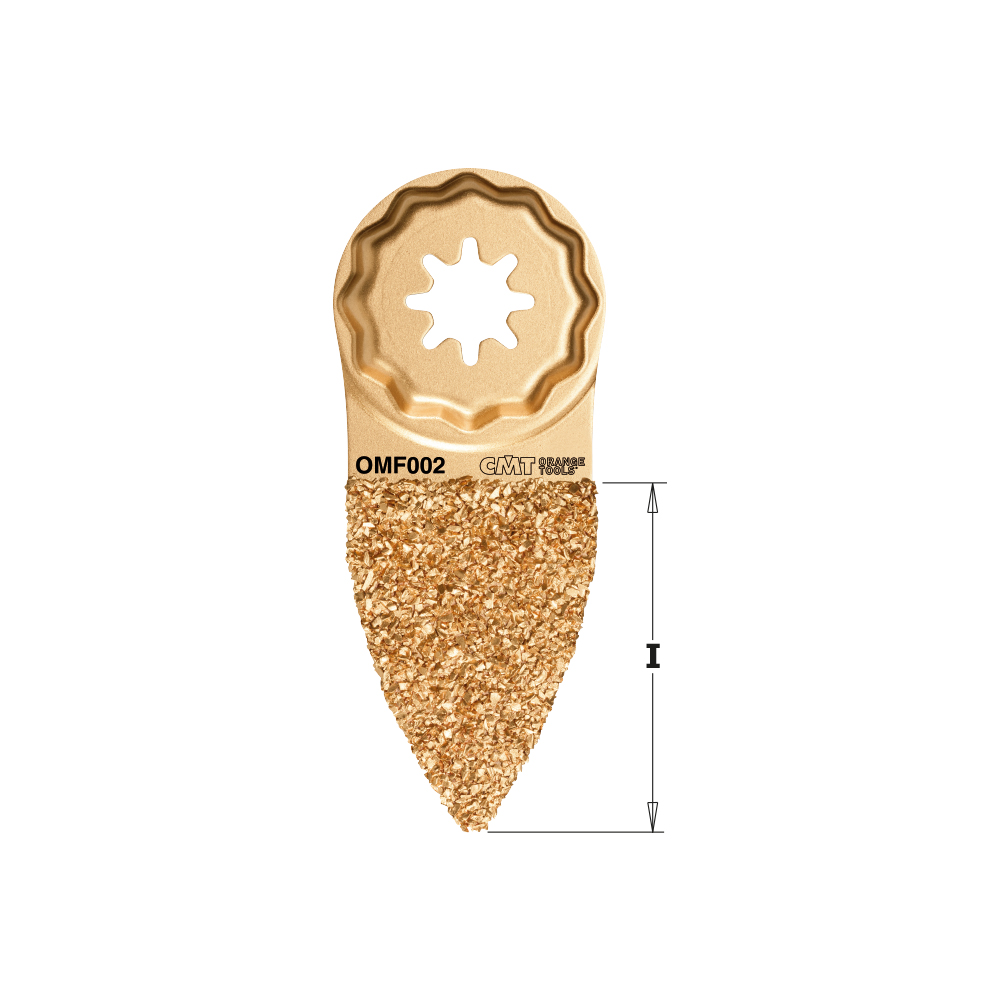 45mm (1-3/4&quot;) Carbide Grit Fingertip Rasp, Double-Sided