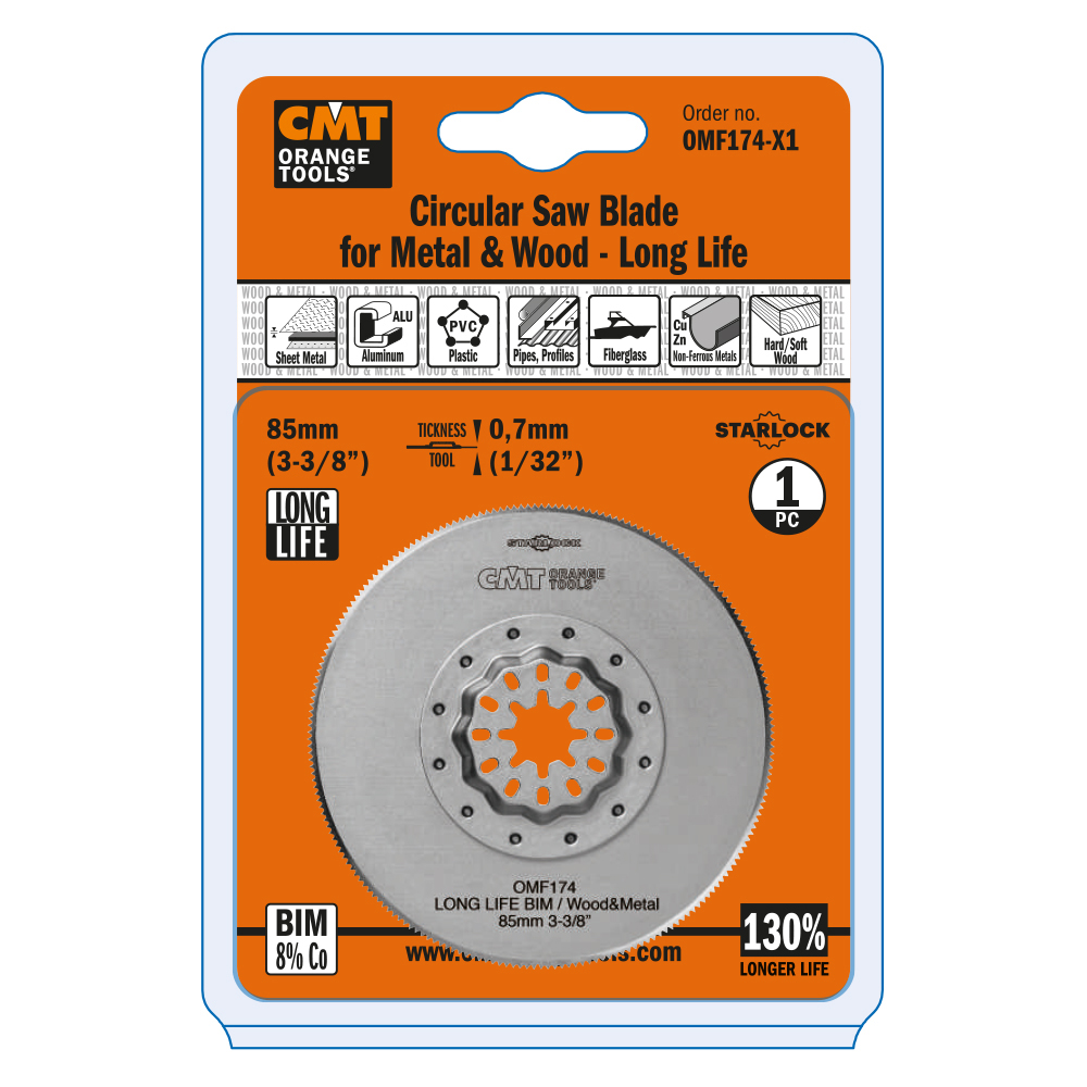 85mm (3-3/8&quot;) Circular Saw Blade for Wood &amp; Metal. Long Life