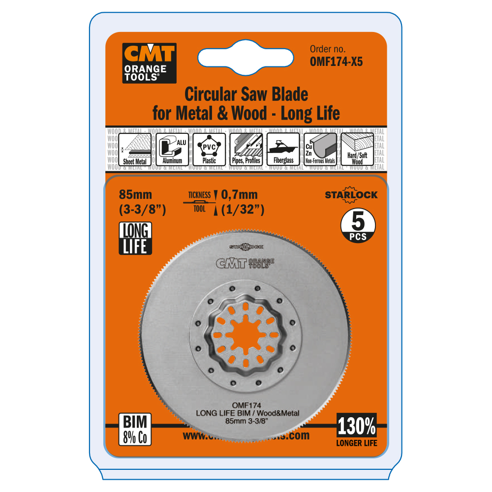85mm (3-3/8&quot;) Circular Saw Blade for Wood &amp; Metal. Long Life