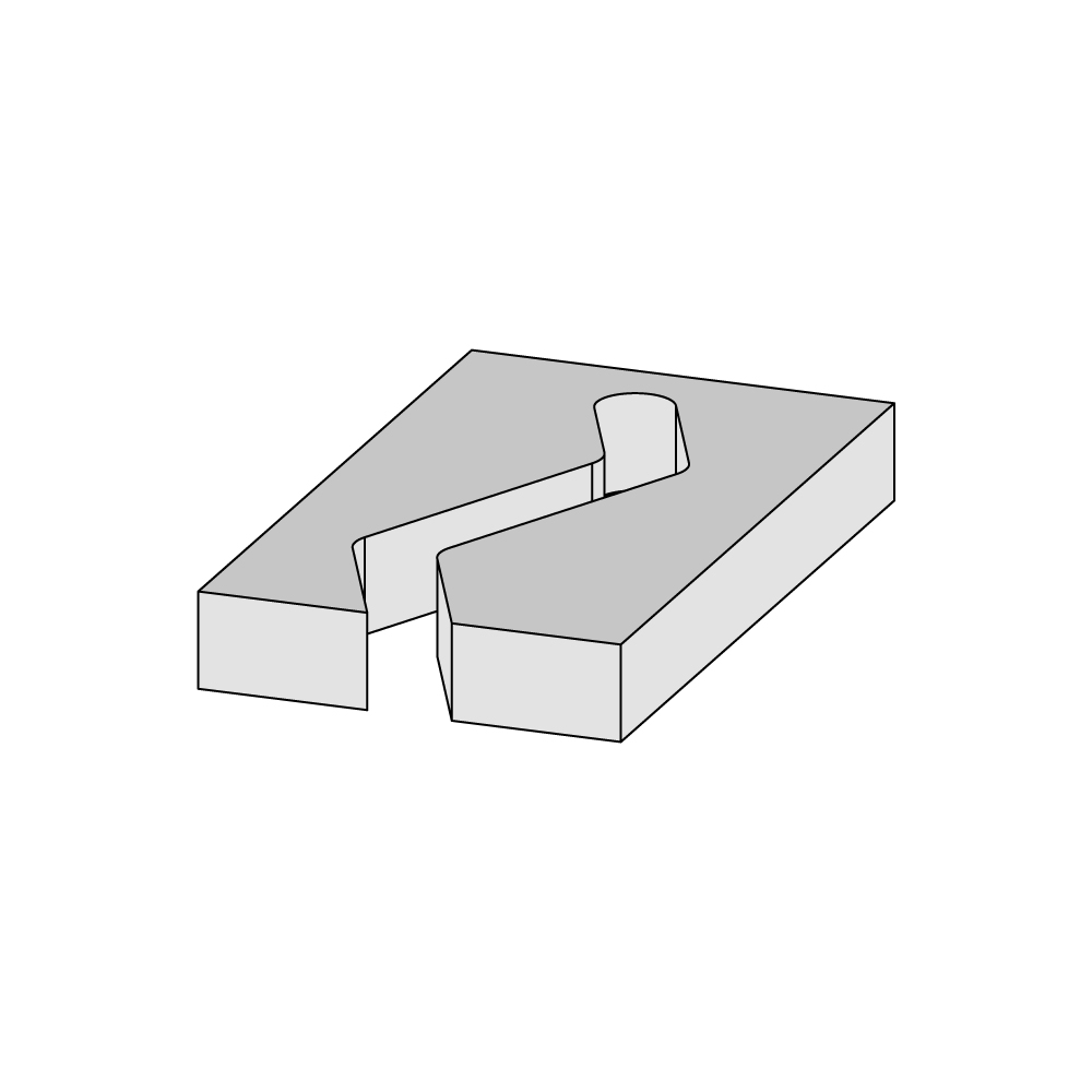 Fraise pour plastique à renfort de verre, carrelage et fibre-ciment 84211C, Fraises pour défonceuses Contractor