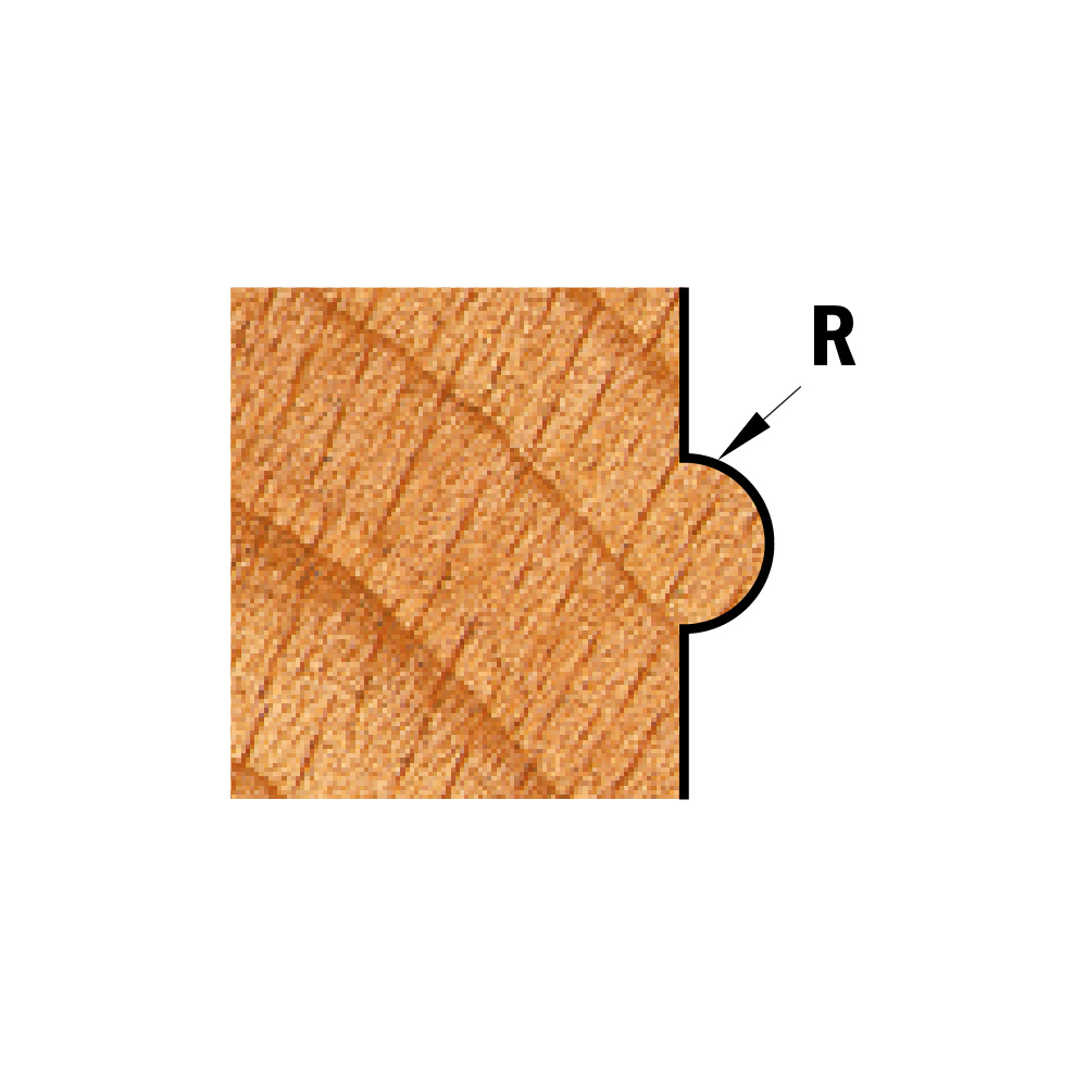 Fresa semicircular