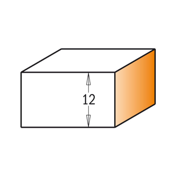 Straight router bit with insert knives