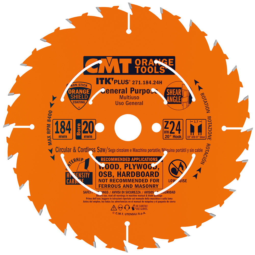271 ITK Plus circular saw blades  ripping and crosscut - General Purpose - THIN KERF