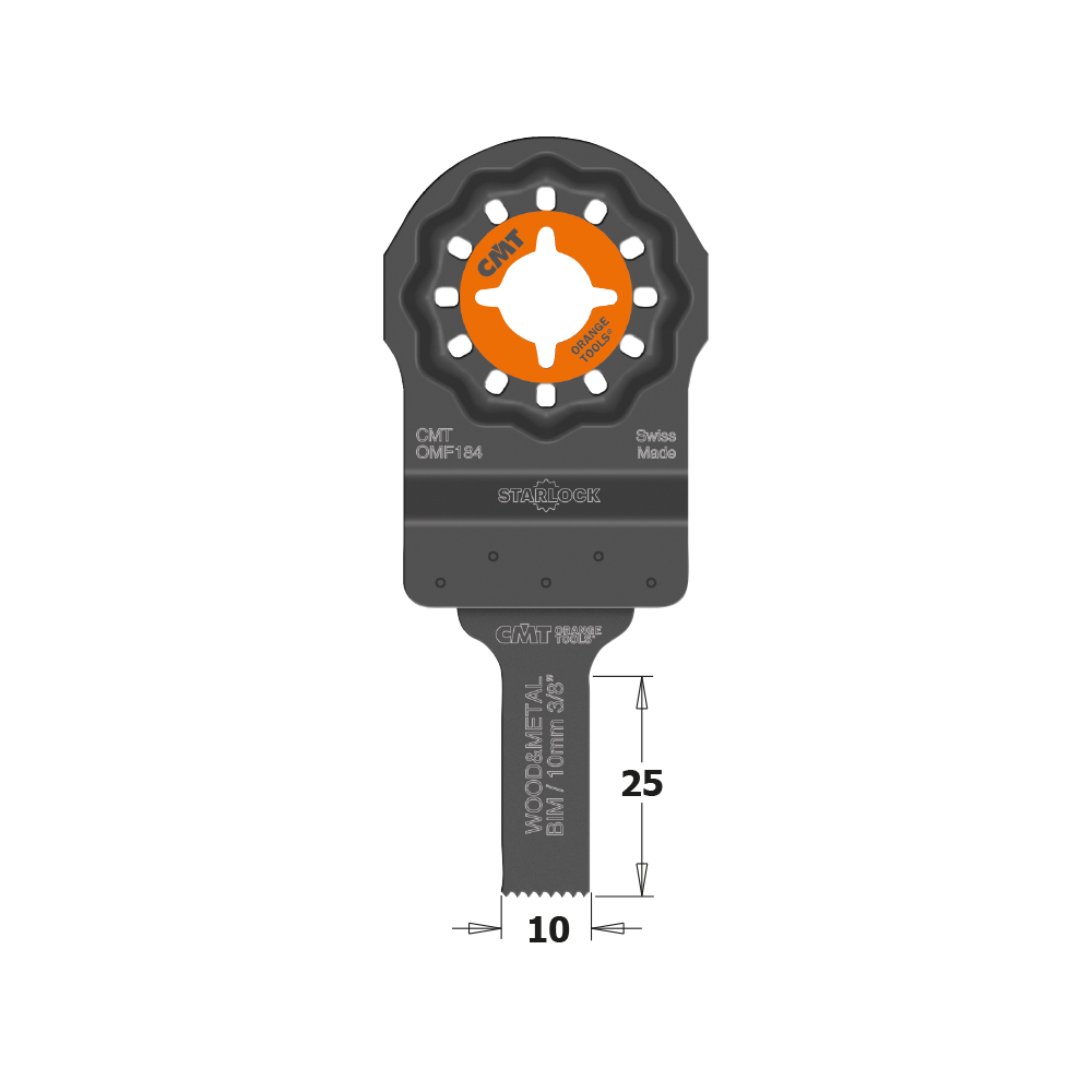 10mm Gerades Messer für Multifunktionszubehör für Holz &amp; Metall