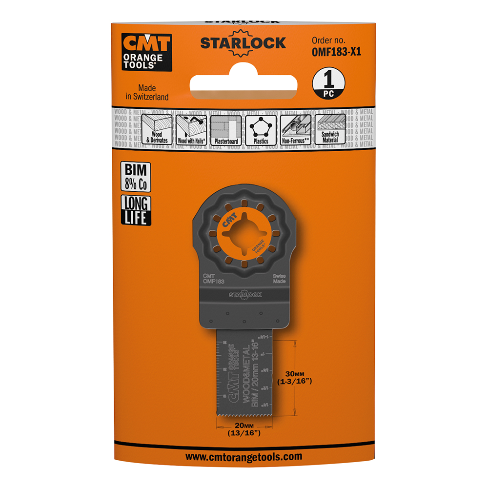 20mm Gerades Messer für Multifunktionszubehör für Holz &amp; Metall