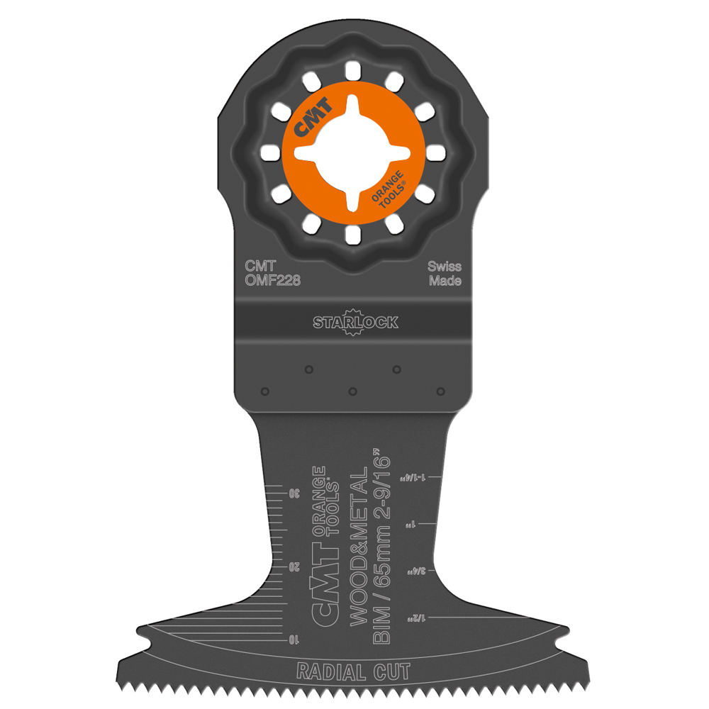 65mm (9/16&quot;) Radial Blade for Wood &amp; Metal