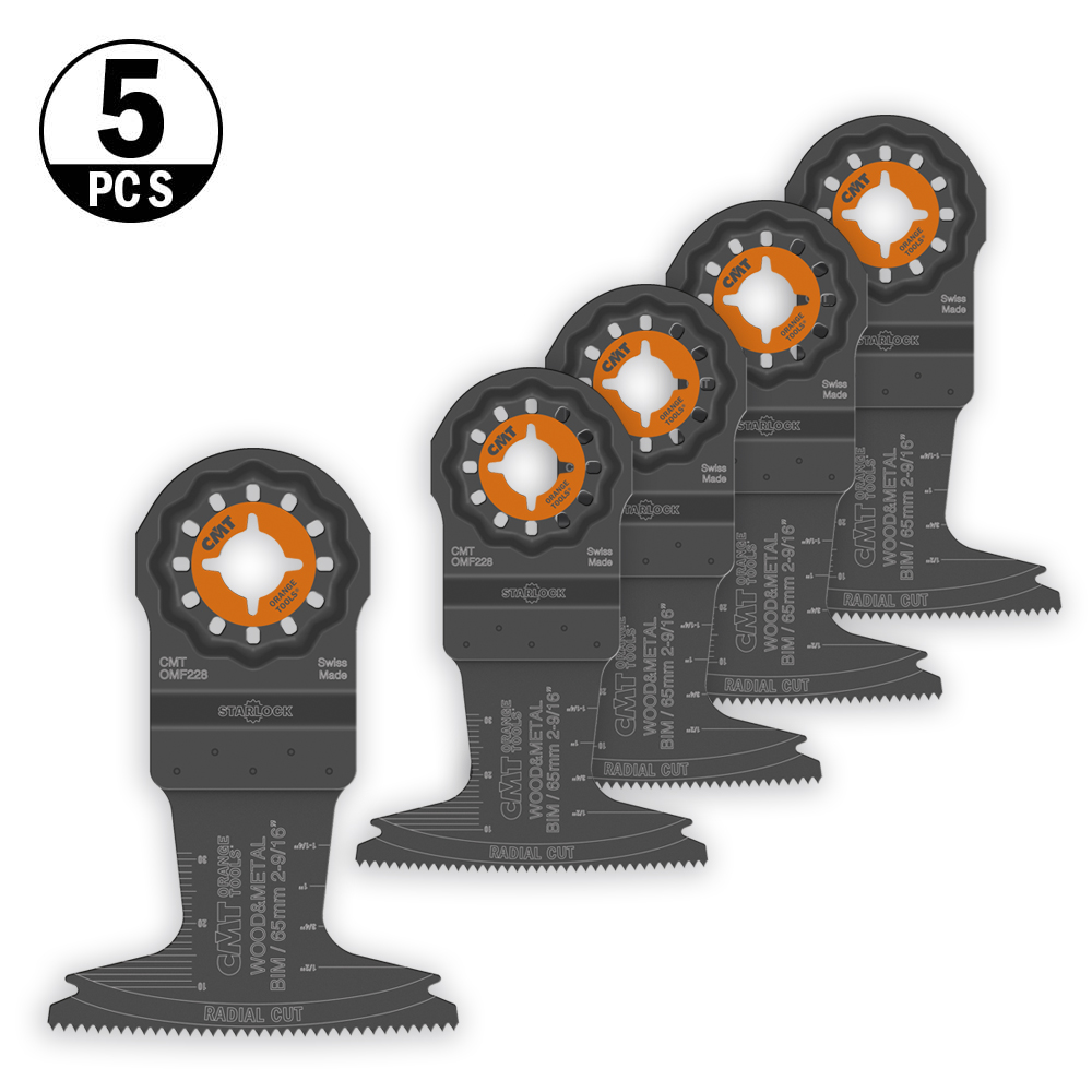 65mm (9/16&quot;) Radial Blade for Wood &amp; Metal