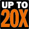 Up to 20x