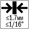 Thickness ≤1.7MM_1/16&quot; - OMF125