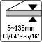 Thickness 5~135MM - 13/64&quot;~5-5/16&quot;